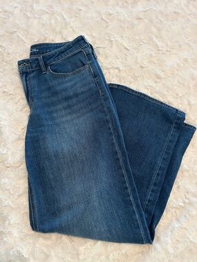 Old Navy Dark Blue High Rise Wide-Leg Jeans